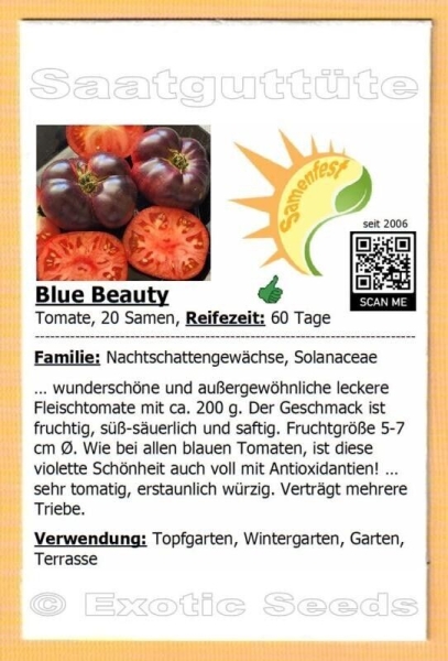 Tomate * Blue Beauty * 20 Samen